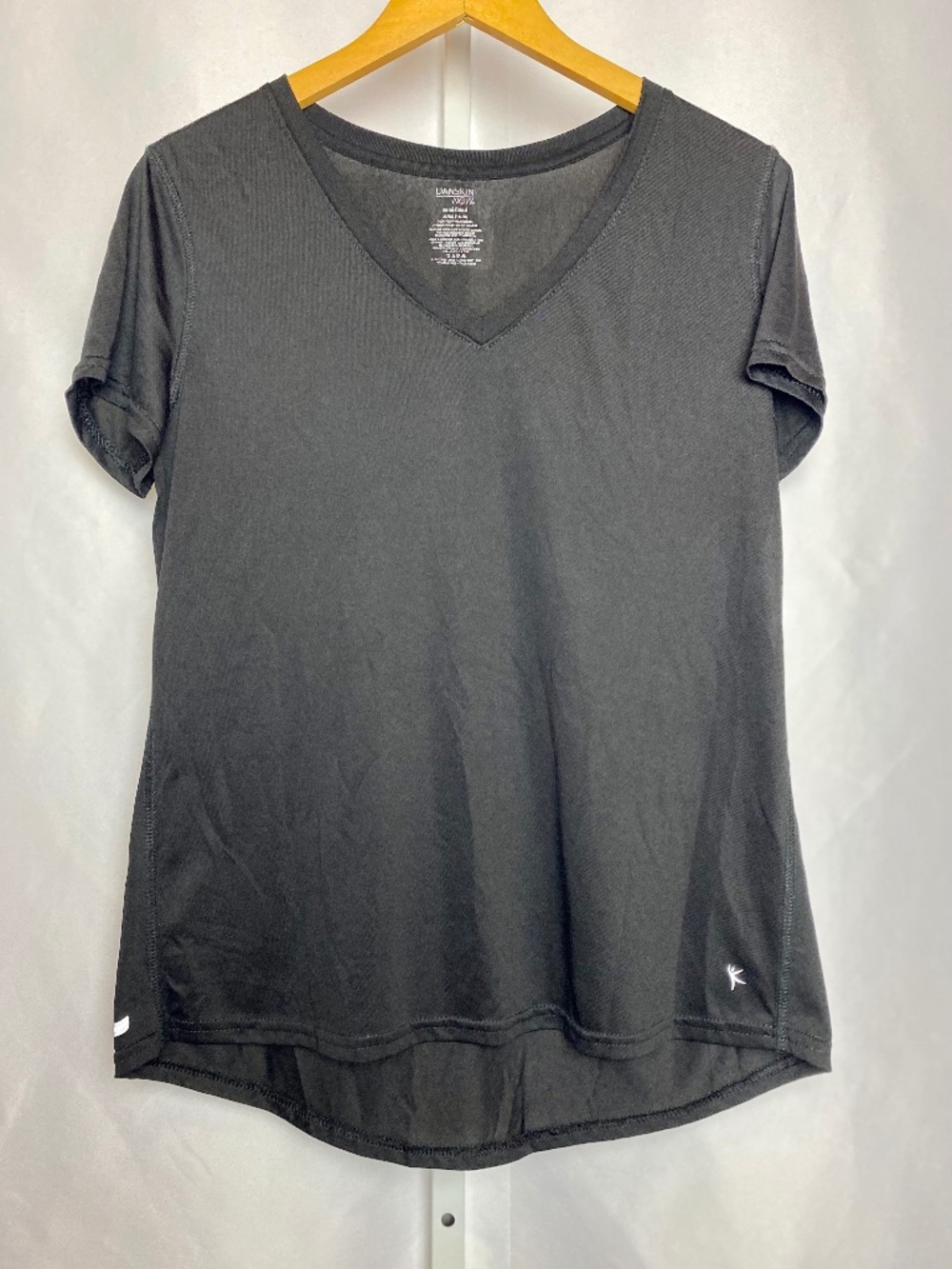 💙5/$15 Danskin Now Womenʻs Black Semi-fitted V-neckline Activewear Top XL